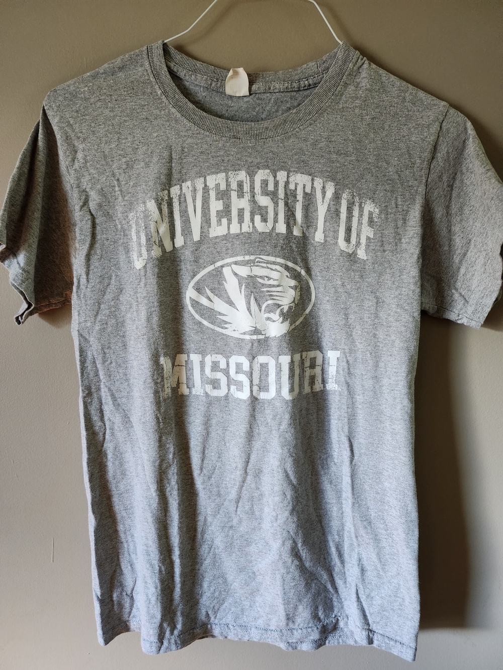 Gray University of Missouri Short Sleeve Tee Small